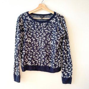 Jessica Simpson Leopard Animal Print Sweater XS